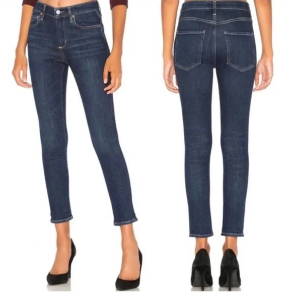 Agolde Sophie High Rise Skinny Crop in Reverb Size 26 - Picture 1 of 12